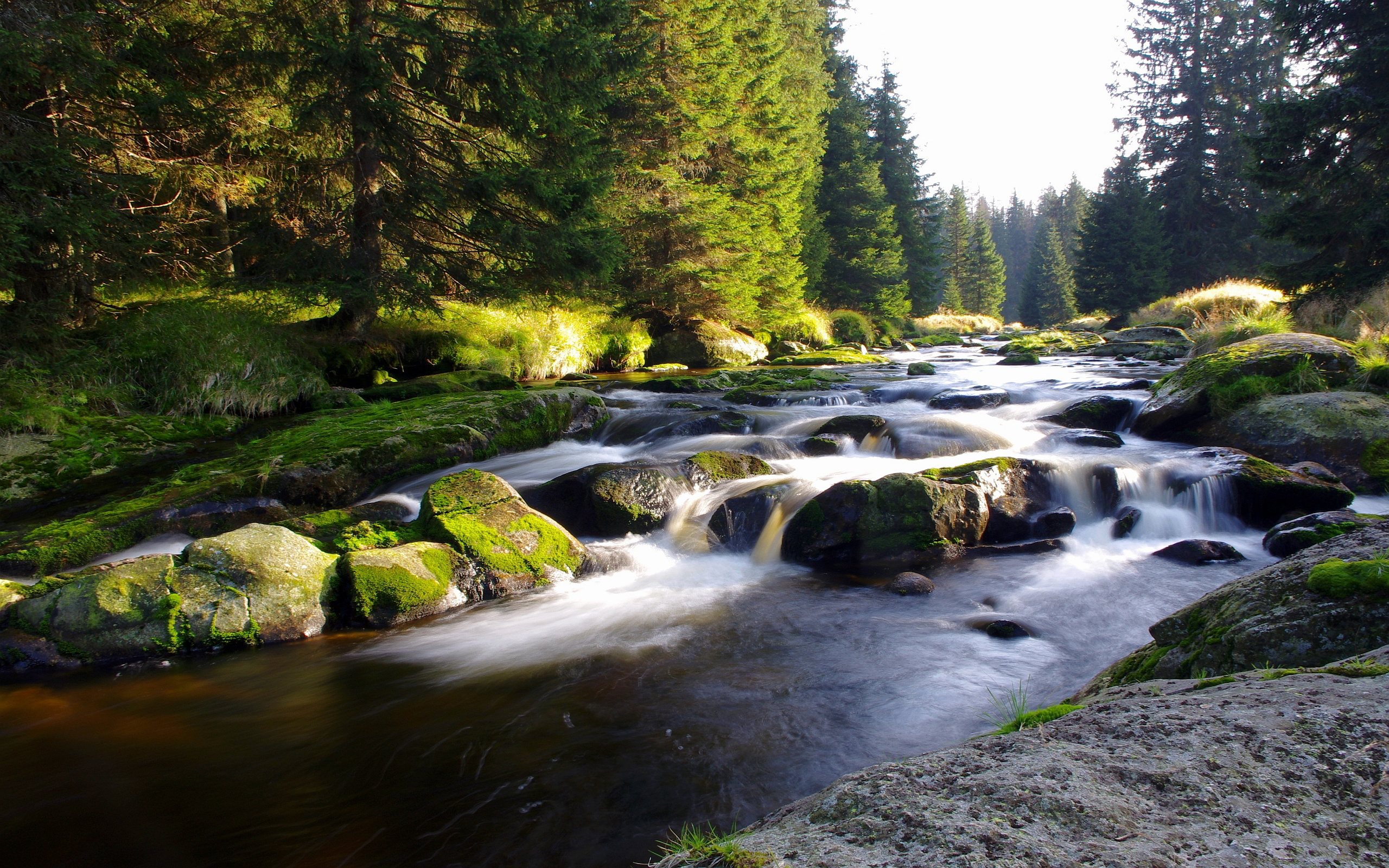 flowing water