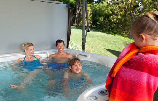 hot tub family fun